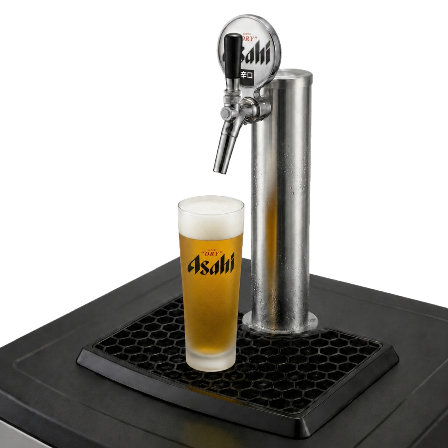 Off Tap Home Bar Noir + Asahi Super Dry