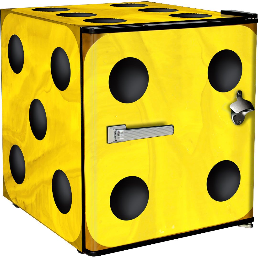 Retro Dice Design Mini Bar Fridge - A Great Gift Idea - ModelBC46B-DICE