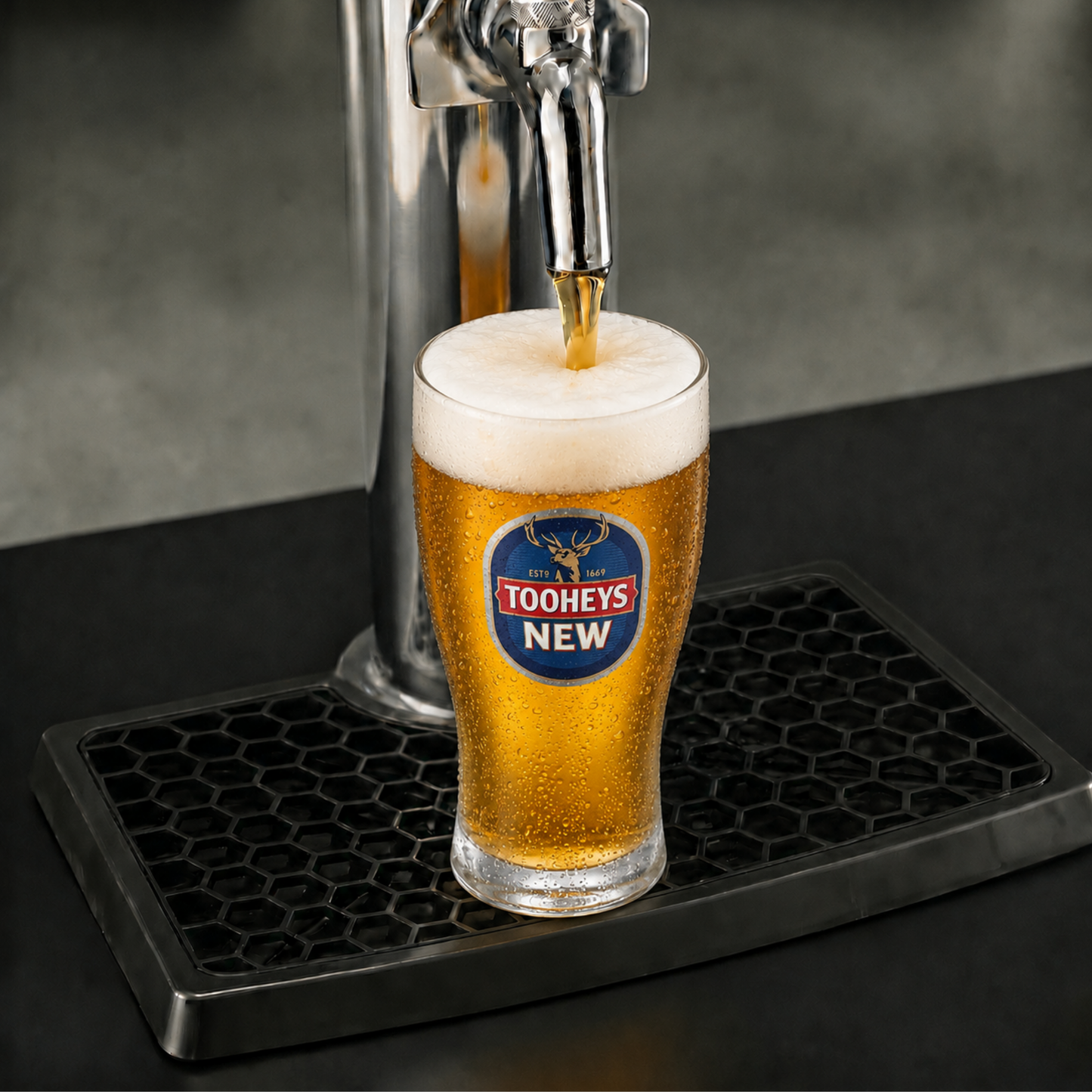 Off Tap Home Bar Noir + Tooheys New