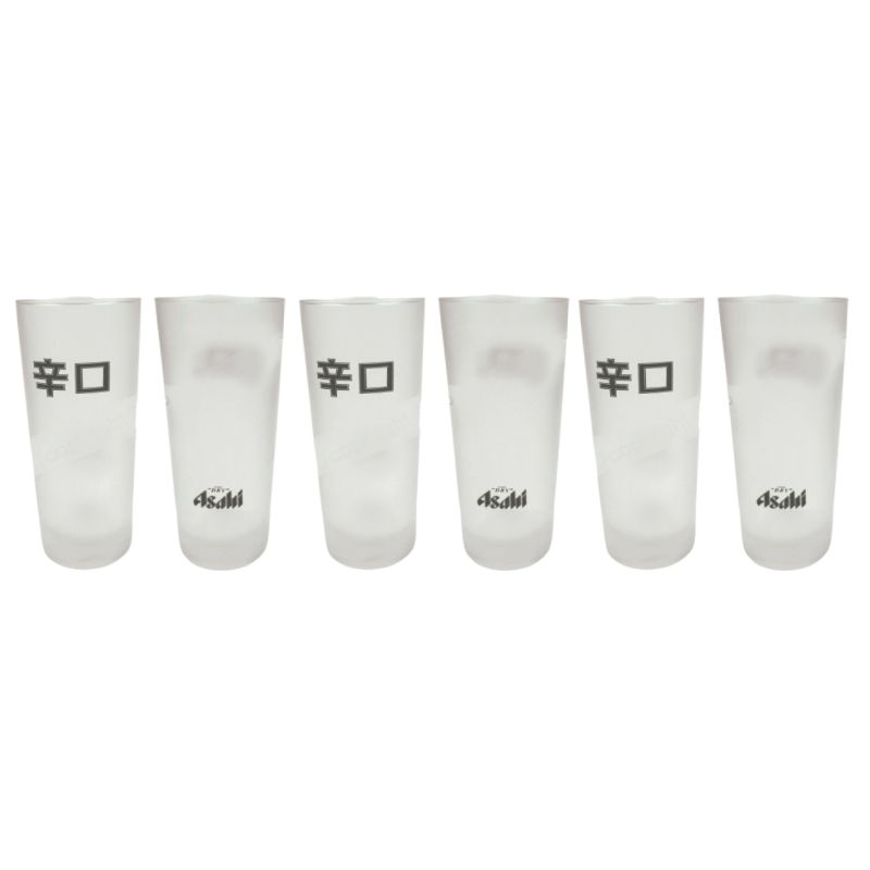 Asahi Super Dry Beer Glasses 300ml - 6 image