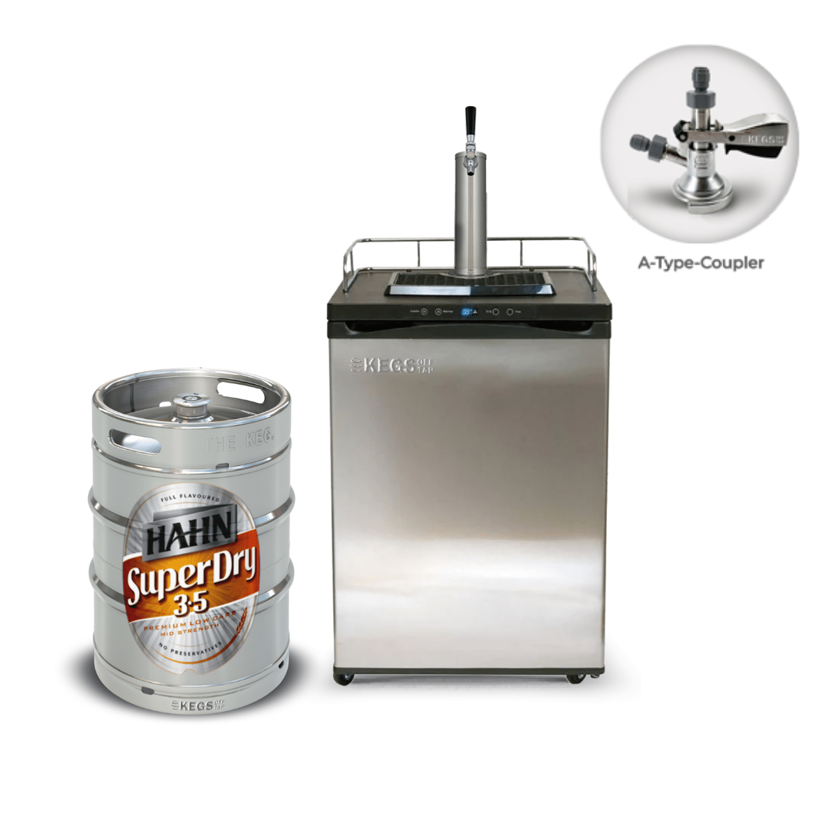 Off Tap Home Bar – Single Tap Bundle - 50L Hahn Super Dry 3.5 image