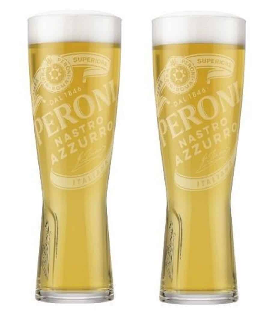 Peroni Nastro Azzurro Beer Glasses 500ml image 1