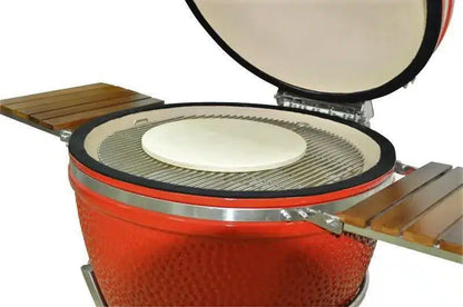 Kamado Grill on Simple Cart 29″ Red image 1