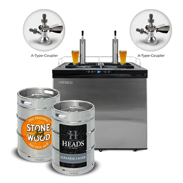 Off Tap Home Bar – Deluxe Bundle - Heads of Noosa Japanese Lager & Stone & Wood Pacific Ale image