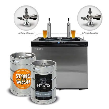 Off Tap Home Bar – Deluxe Bundle - Heads of Noosa Japanese Lager & Stone & Wood Pacific Ale image