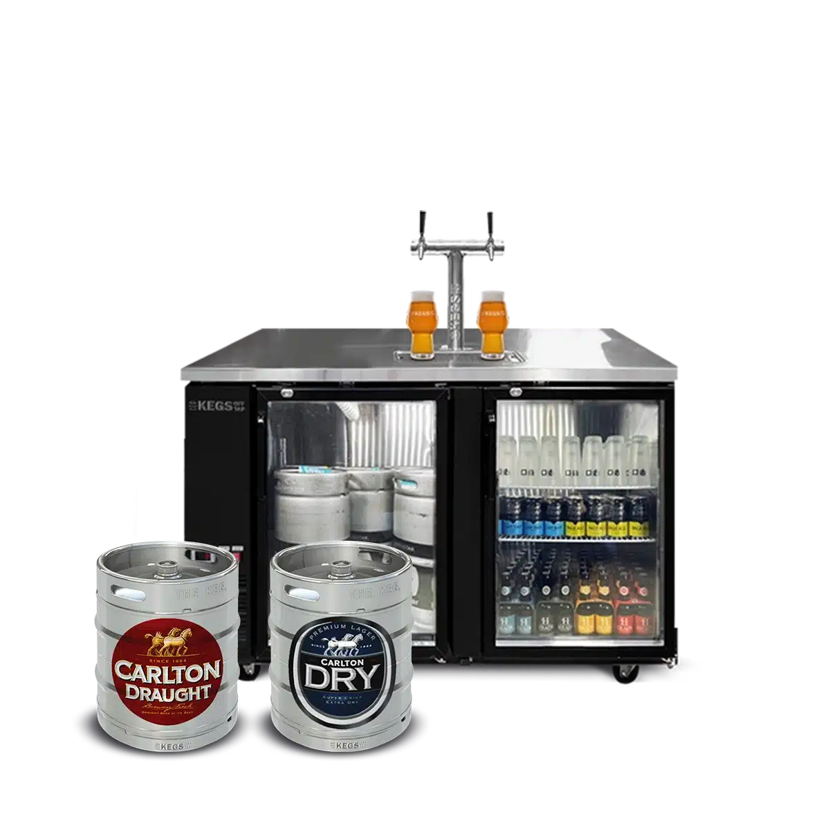 Off Tap Grand Deluxe – Double Bundle - Carlton Draught & Carlton Dry image