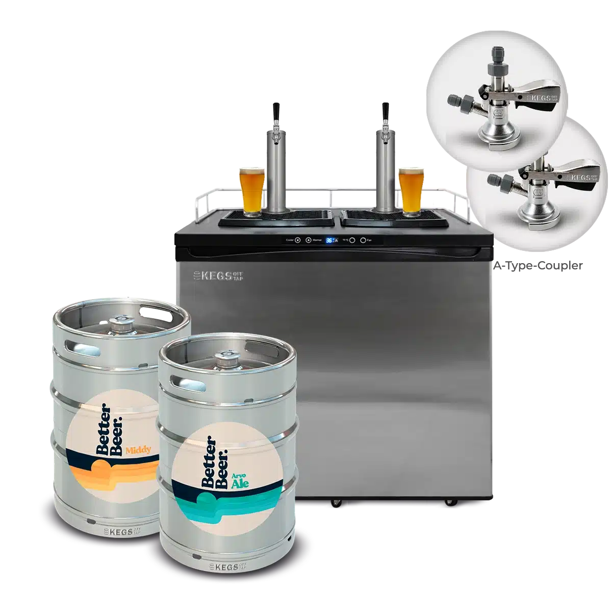 Off Tap Home Bar – Better Beer Bundle - Deluxe Bundle Middy & Arvo Ale image