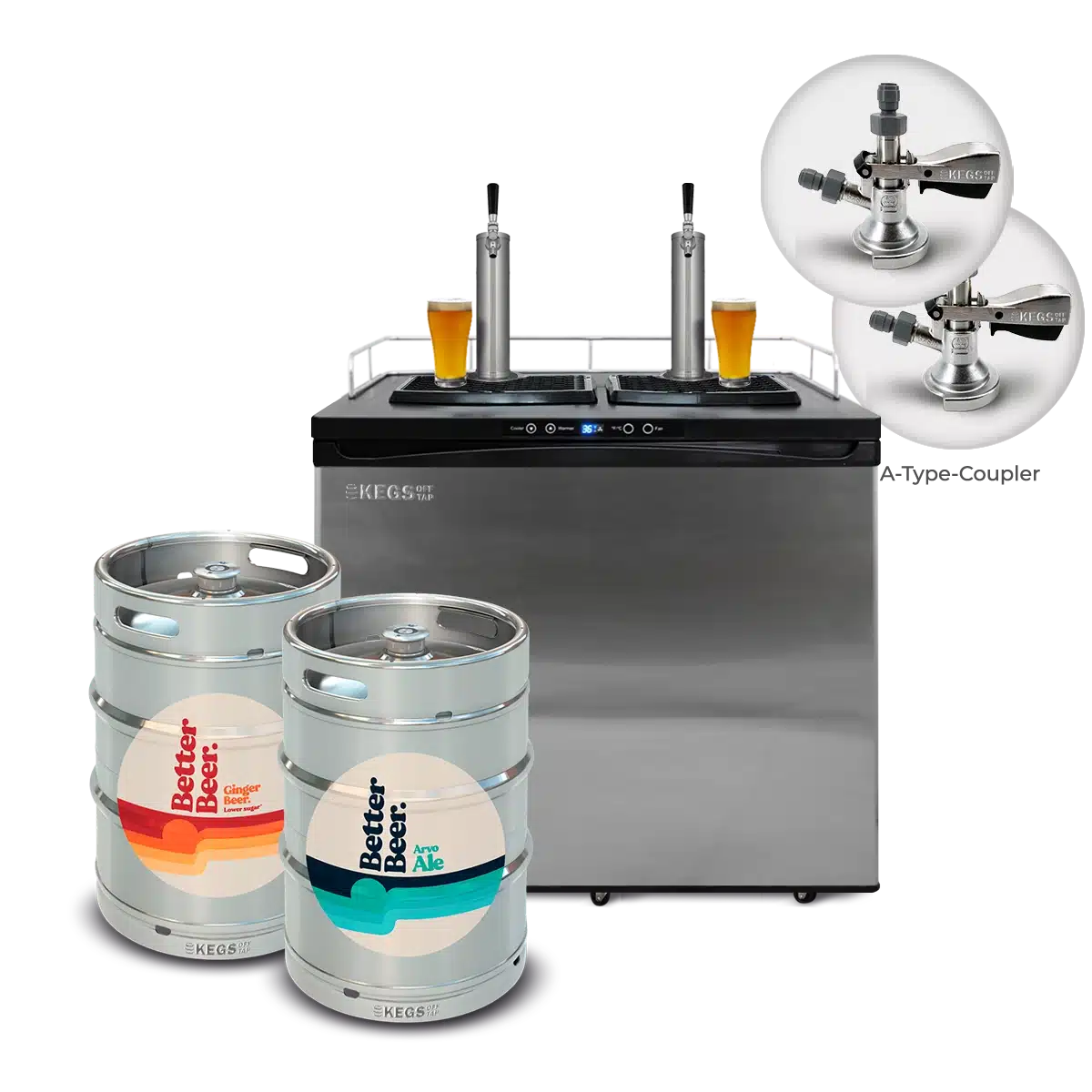 Off Tap Home Bar – Better Beer Bundle - Deluxe Bundle Ginger Beer & Arvo Ale image