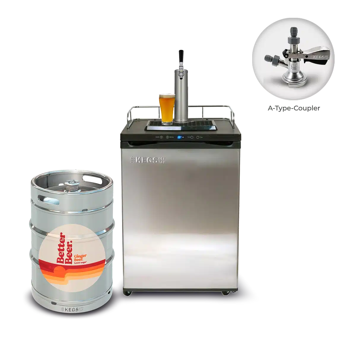 Off Tap Home Bar – Better Beer Bundle - Single Tap Bundle - Ginger Beer image