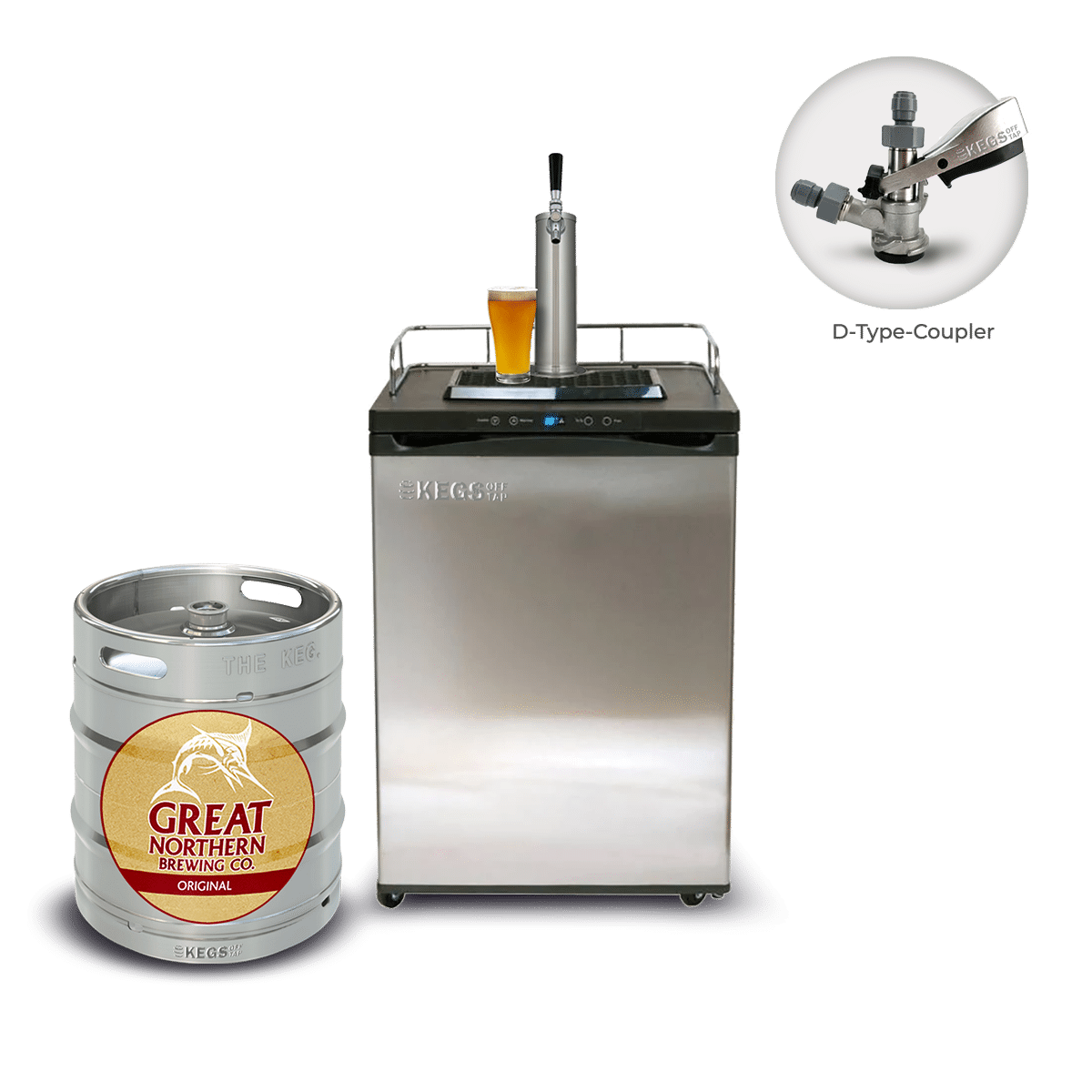 Off Tap Home Bar – Single Tap Bundle - 50L Great Northern Original image