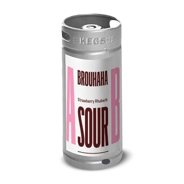 Brouhaha Strawberry Rhubarb Sour