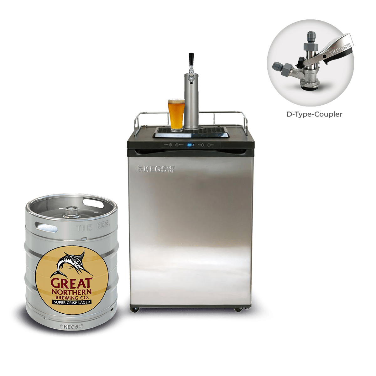 Off Tap Home Bar – Single Tap Bundle - 50L Great Northern Super Crisp image