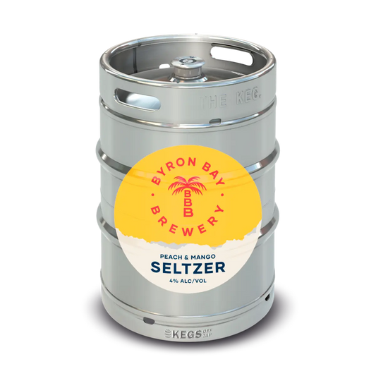 Byron Bay Peach & Mango Seltzer Keg image 0