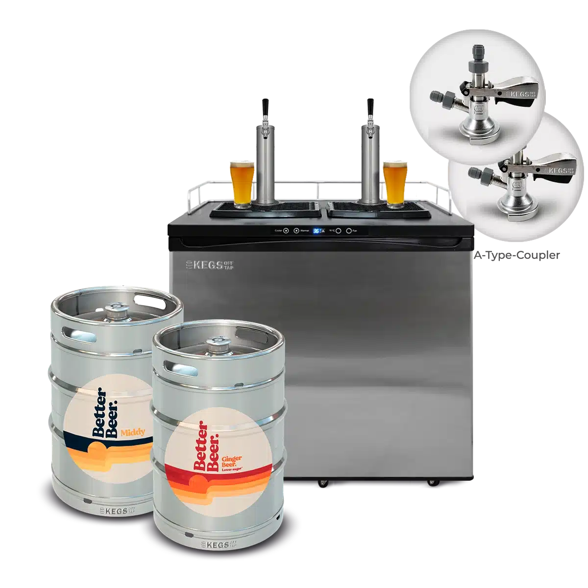 Off Tap Home Bar – Better Beer Bundle - Deluxe Bundle Middy & Ginger Beer image