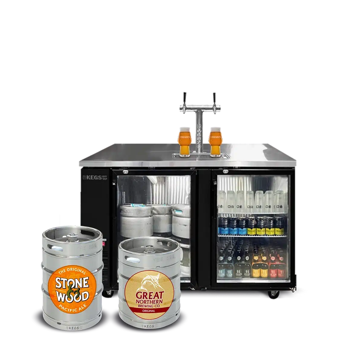 Off Tap Grand Deluxe – Double Bundle - Stone & Wood Pacific Ale & Great Northern Original image