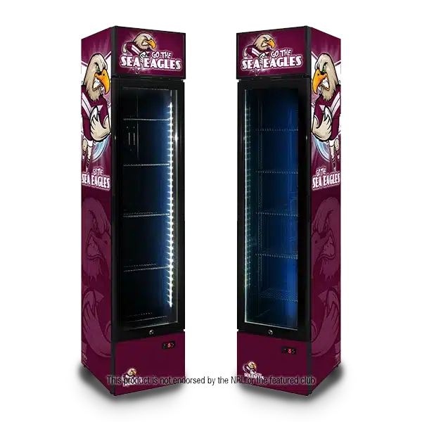 Rugby Upright Bar Fridge - Sea Eagles image