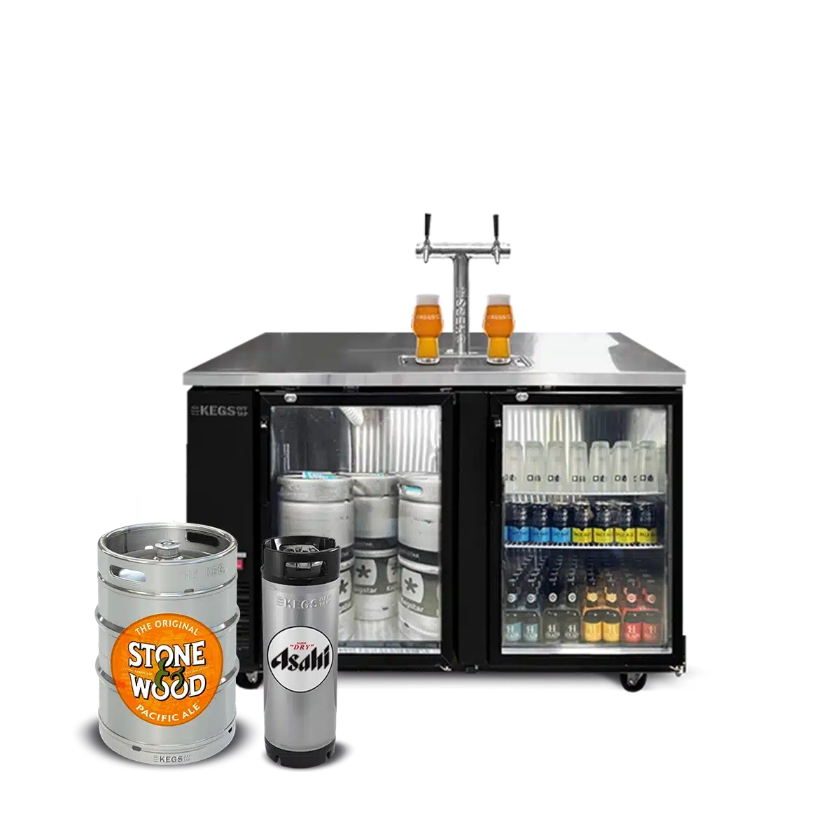 Off Tap Grand Deluxe – Double Bundle - Asahi Super Dry & Stone & Wood Pacific Ale image