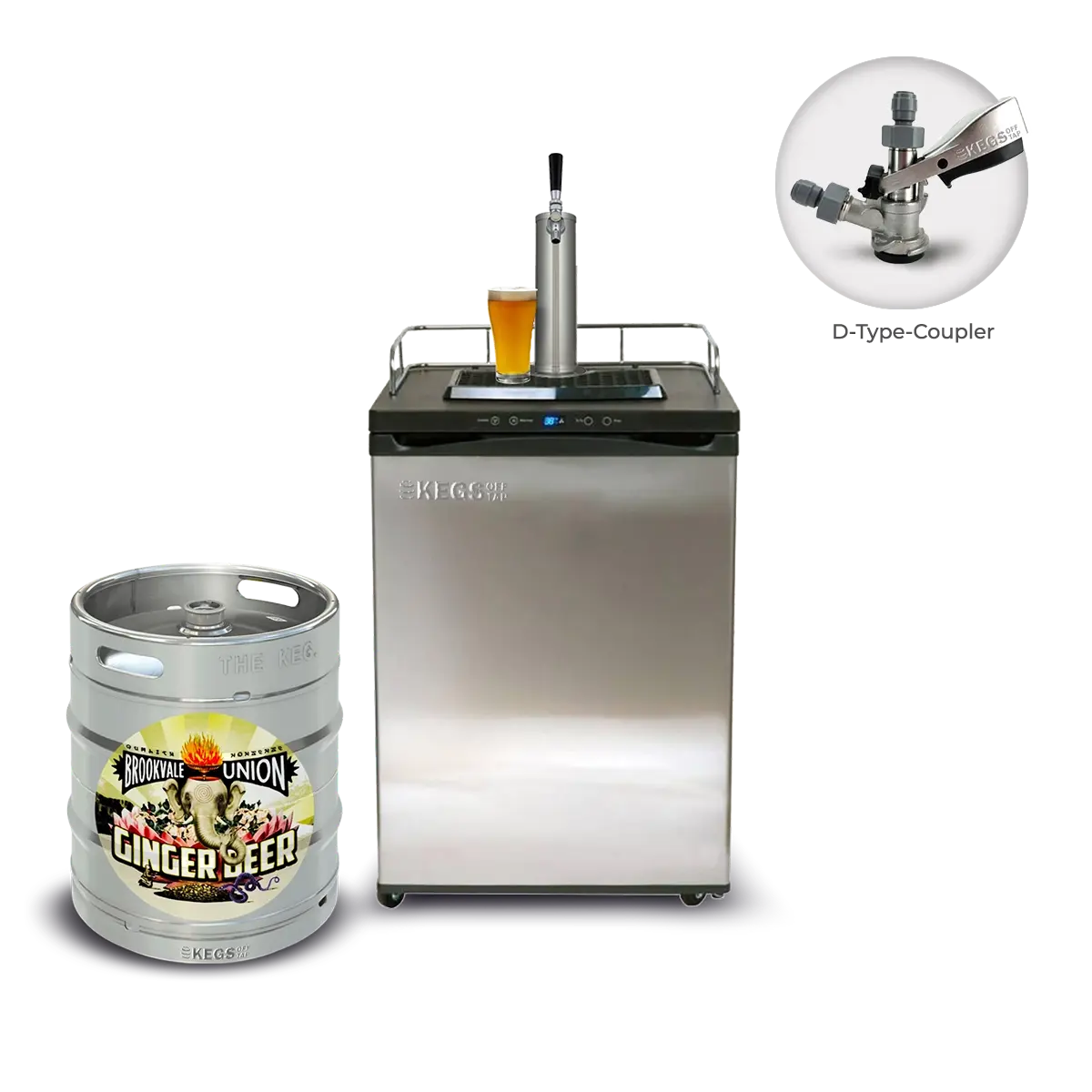 Off Tap Home Bar – Single Tap Bundle - 50L Brookvale Union Ginger Beer image