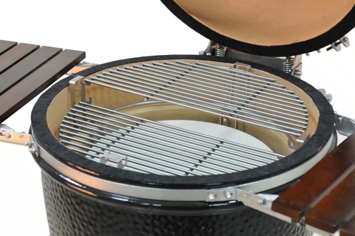 Kamado Grill on Simple Cart 23″ Black image 1