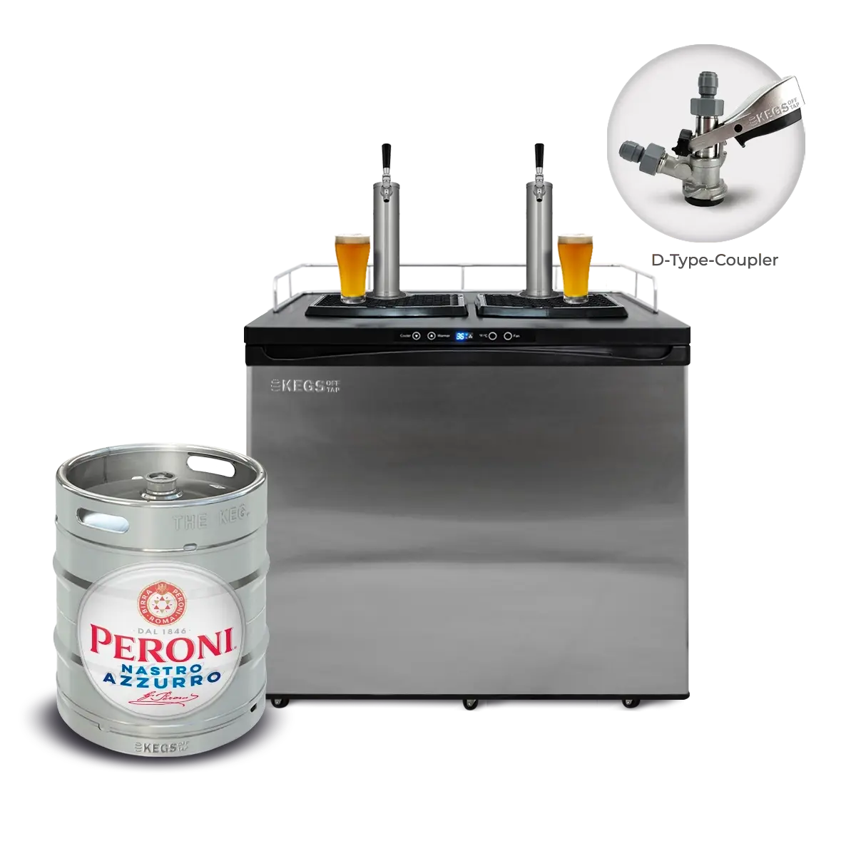 Off Tap Home Bar – Deluxe Bundle - Peroni Nastro Azzurro image