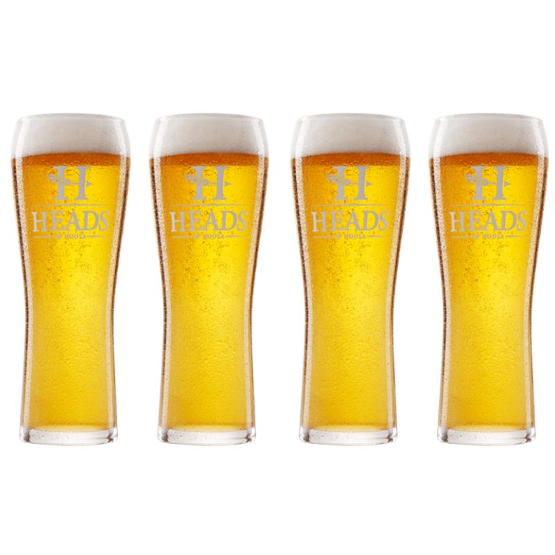 Heads of Noosa Beer Glasses 425ml - 4 image