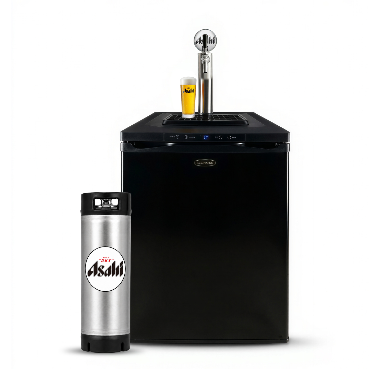 Off Tap Home Bar Noir + Asahi Super Dry