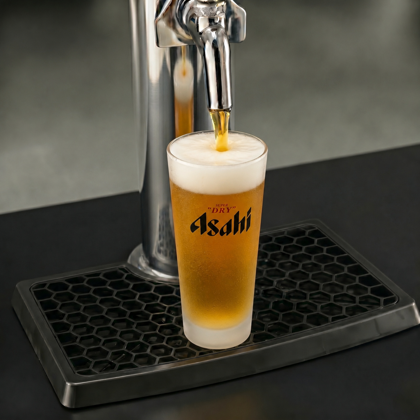 Off Tap Home Bar Noir + Asahi Super Dry