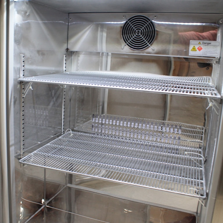 Rhino Stainless Steel Quiet Running 1 Door Solid Stainless Bar Fridge Left Hinged - Model SG1L-SD