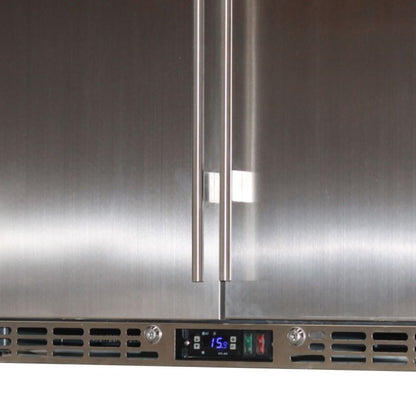 Rhino Stainless Steel 2 Door All Stainless Steel Bar Fridge - Model SG2H-SD