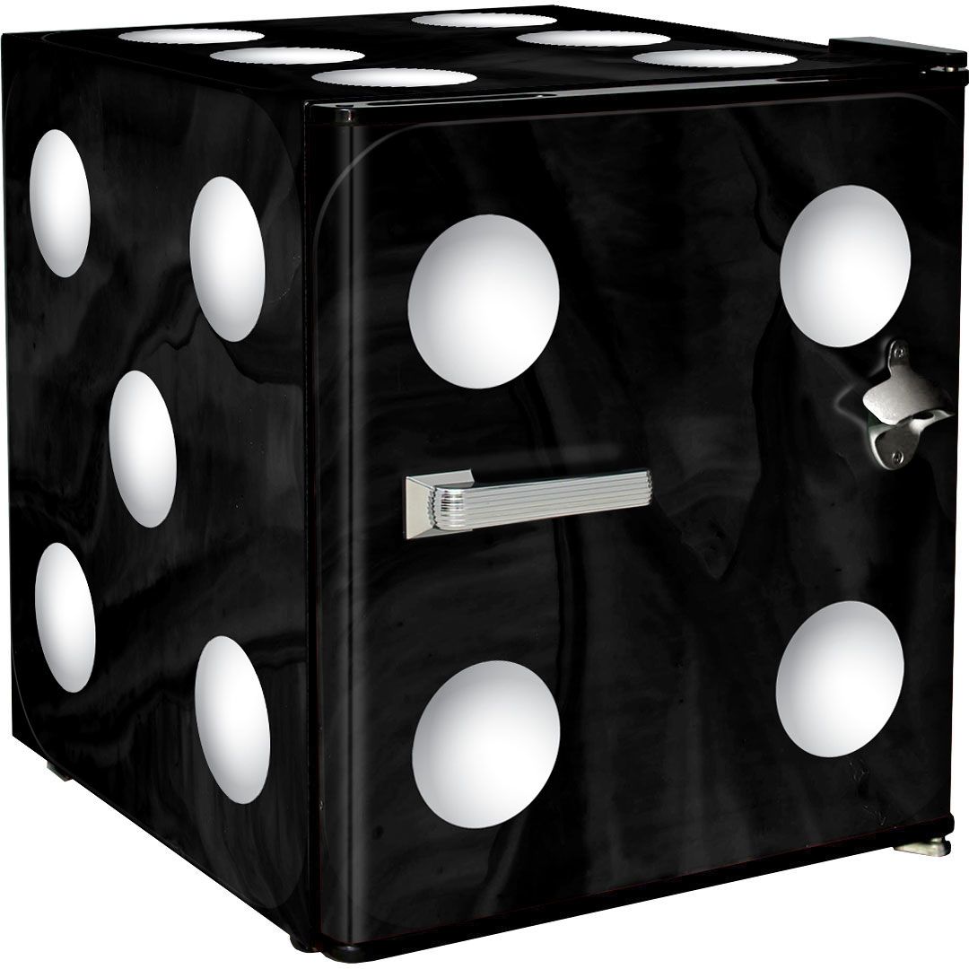 Retro Dice Design Mini Bar Fridge - A Great Gift Idea - ModelBC46B-DICE