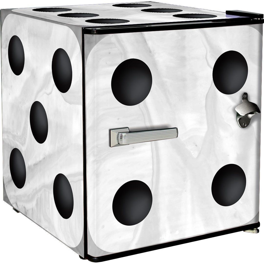 Retro Dice Design Mini Bar Fridge - A Great Gift Idea - ModelBC46B-DICE