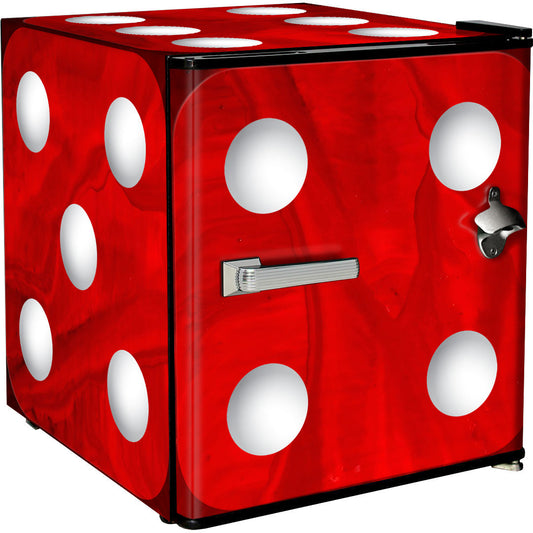 Retro Dice Design Mini Bar Fridge - A Great Gift Idea - ModelBC46B-DICE