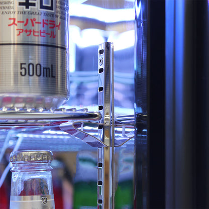 Rhino Stainless Steel Quiet Running 1 Door Solid Stainless Bar Fridge Left Hinged - Model SG1L-SD