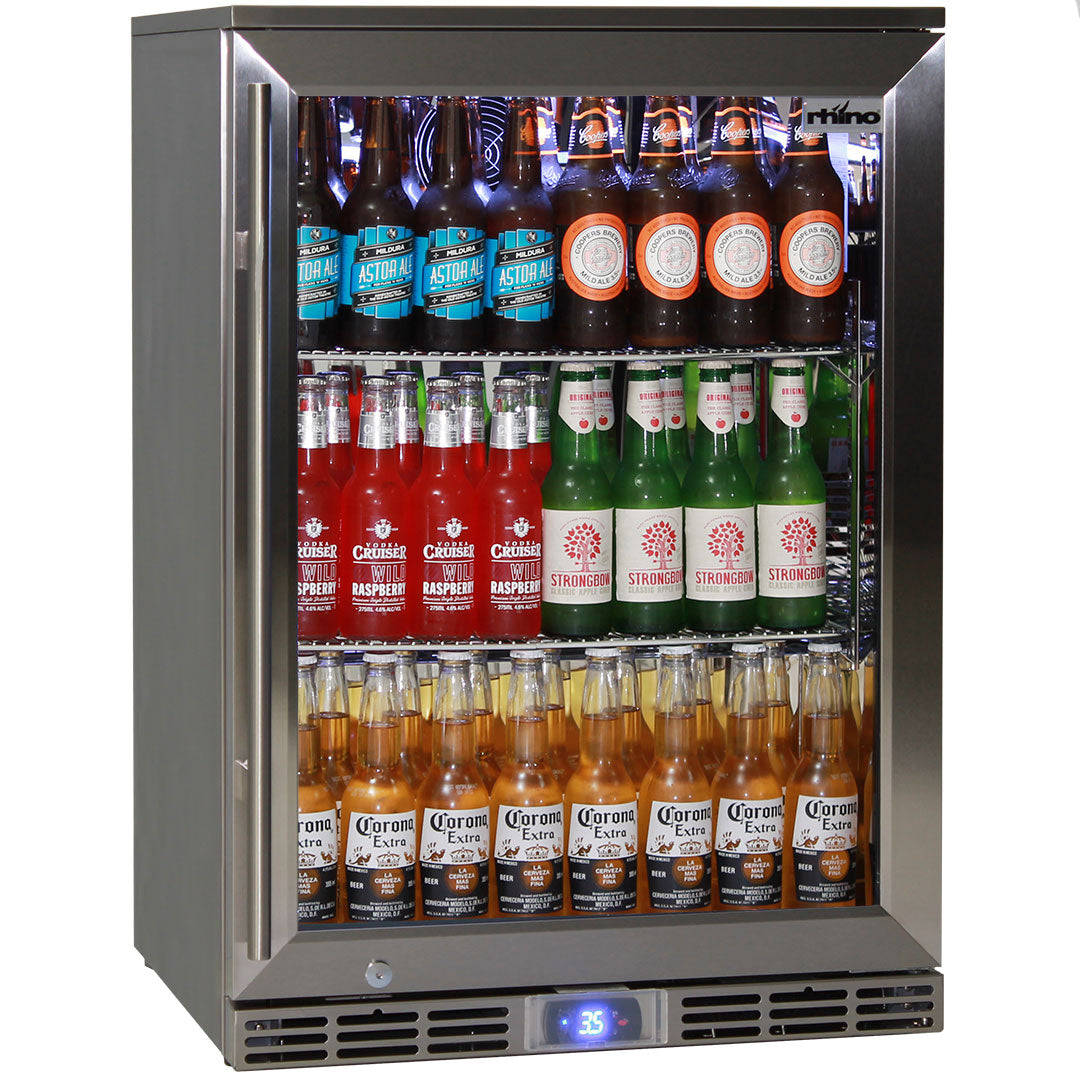 Outdoor Bar Fridge Keeping Beers Cold In 40°C Temperatures - Model GSP1H-SS