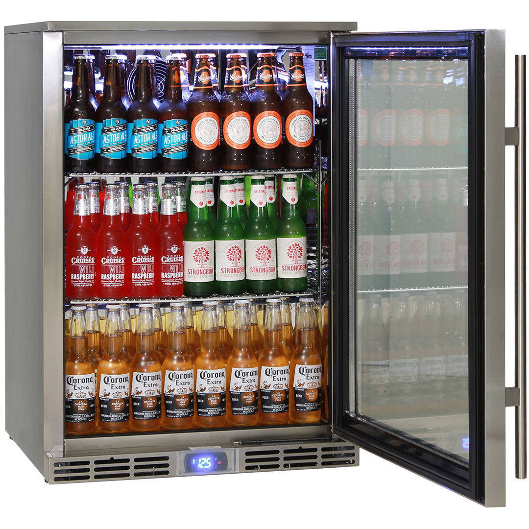 Outdoor Bar Fridge Keeping Beers Cold In 40°C Temperatures - Model GSP1H-SS