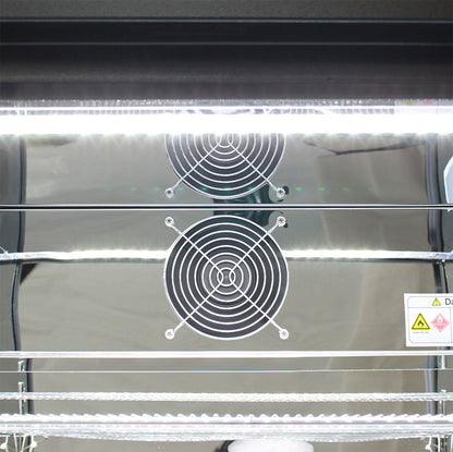 Rhino Black Commercial Glass Door Quiet Running Bar Fridge With Energy Efficient Parts And Operation - Model SG1R-B