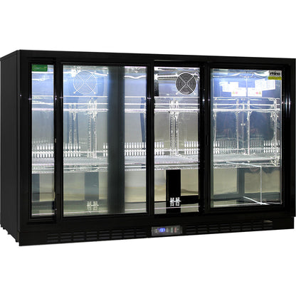 Commercial Under Bench 3 Sliding Doors Alfresco Glass Door Fridge With LG Compressor - Model SG3S-B