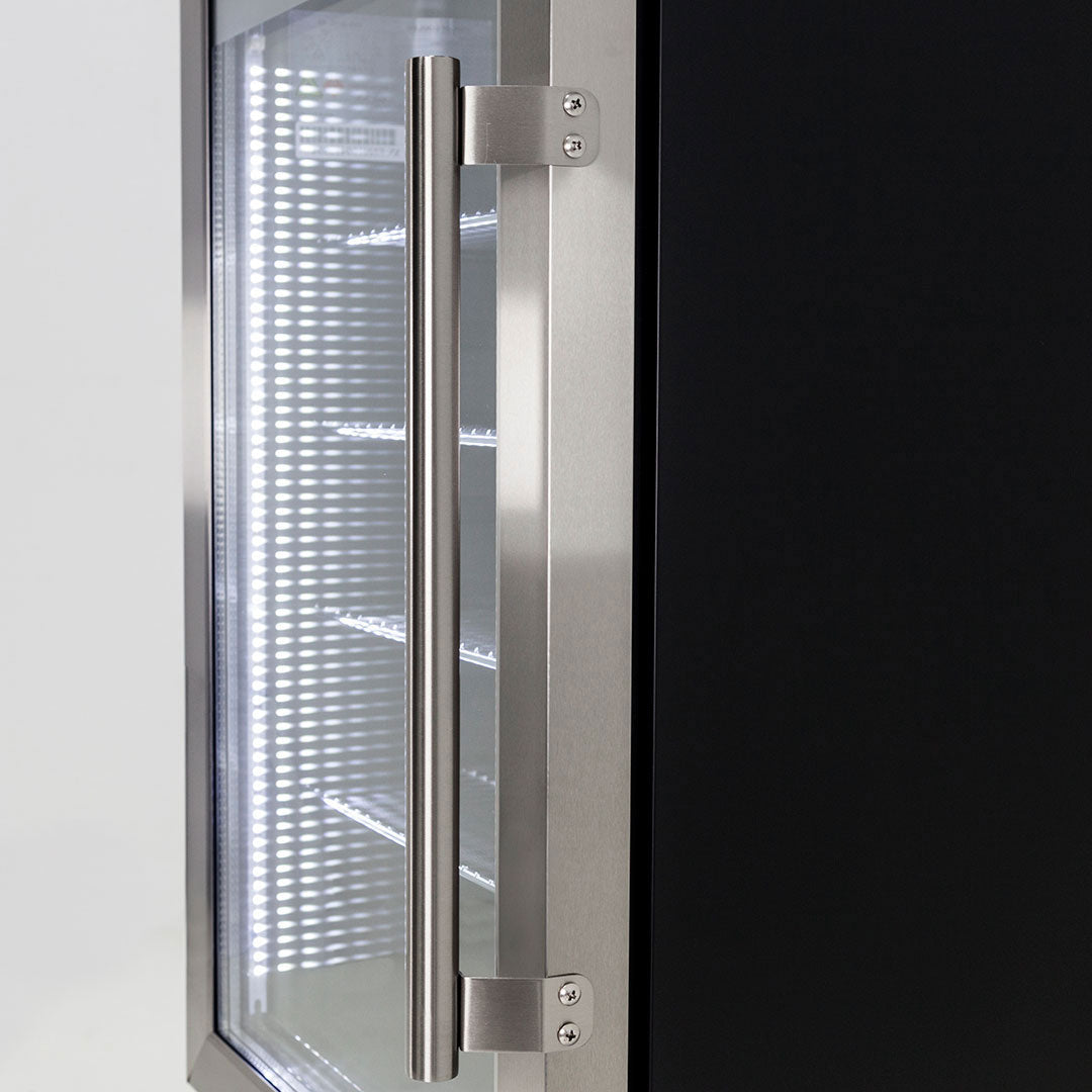 AAA Schmick Outdoor Triple Glazed Alfresco Bar Fridge With Led Strip Lights, Lock and LOW E Glass, indoor use also perfect! - Model HUS-SC88L-SS