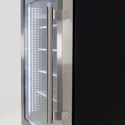 AAA Schmick Outdoor Triple Glazed Alfresco Bar Fridge With Led Strip Lights, Lock and LOW E Glass, indoor use also perfect! - Model HUS-SC88L-SS