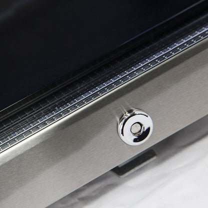 AAA Schmick Outdoor Triple Glazed Alfresco Bar Fridge With Led Strip Lights, Lock and LOW E Glass, indoor use also perfect! - Model HUS-SC88-SS
