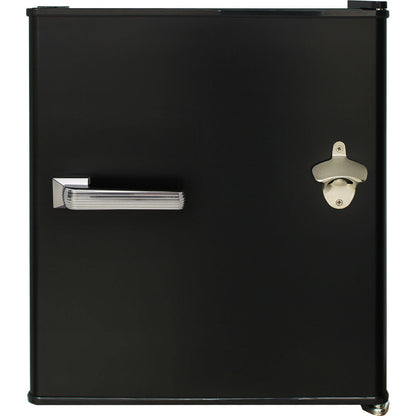 Retro Black Small Vintage Mini Bar Fridge 46 Litre Schmick Brand With Opener - Model HUS-BC46B-RET