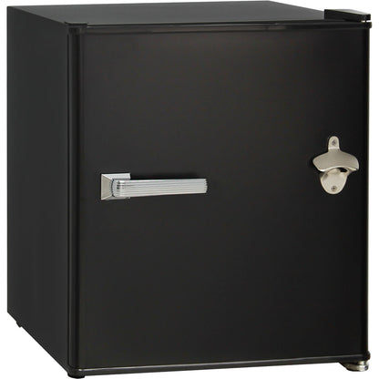 Retro Black Small Vintage Mini Bar Fridge 46 Litre Schmick Brand With Opener - Model HUS-BC46B-RET