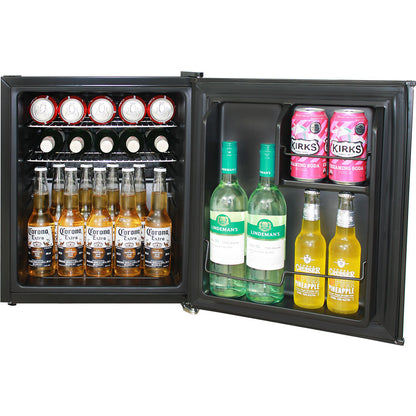Retro Footy Design Vintage Mini Bar Fridge With Opener - Add Your Own Name - Model BC46B-FOOTY