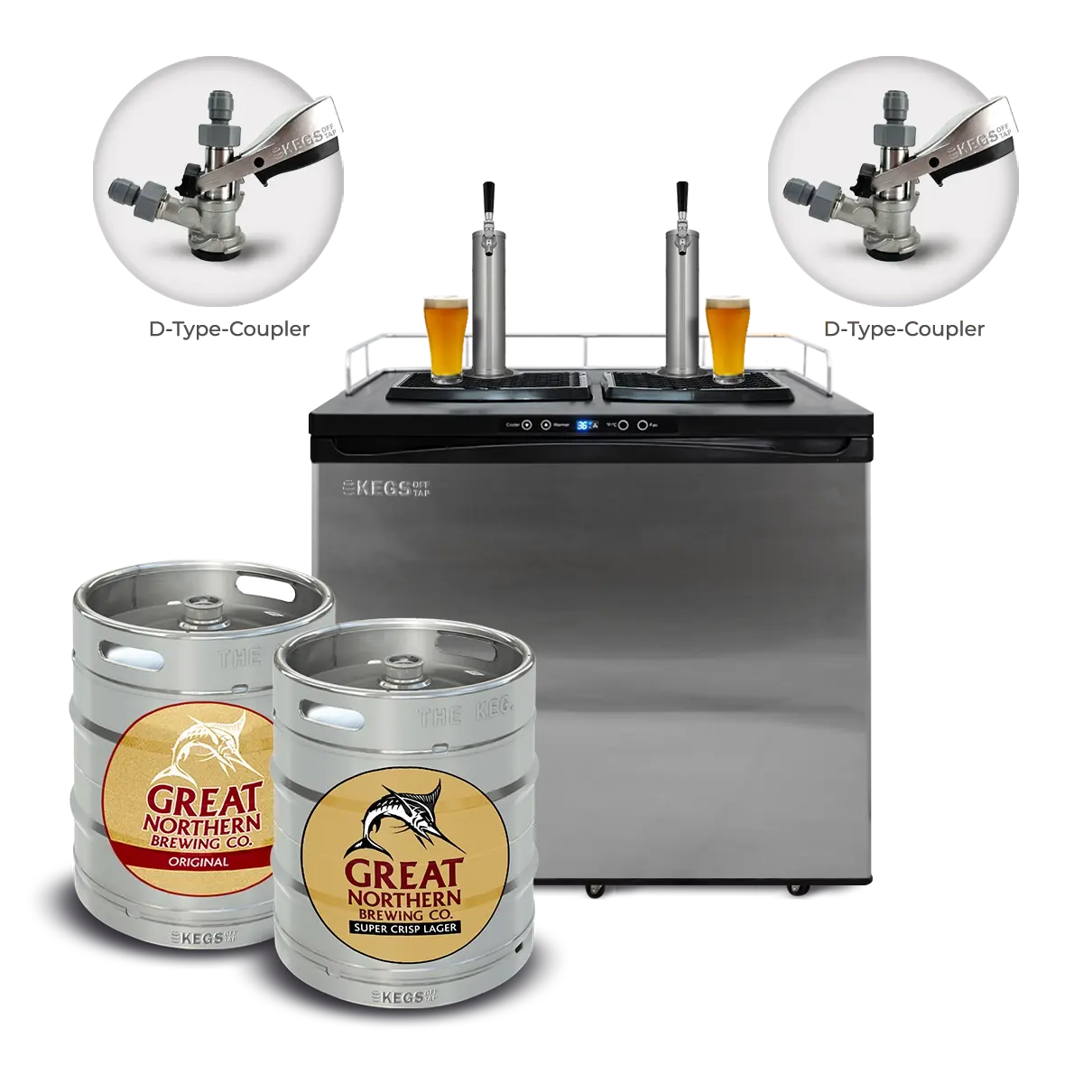 Off Tap Home Bar – Deluxe Bundle - Great Northern Original & Great Northern Super Crisp image