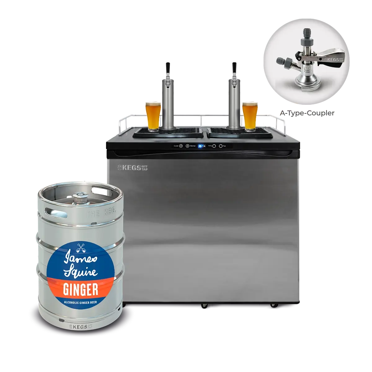 Off Tap Home Bar – Deluxe Bundle - James Squire Ginger image