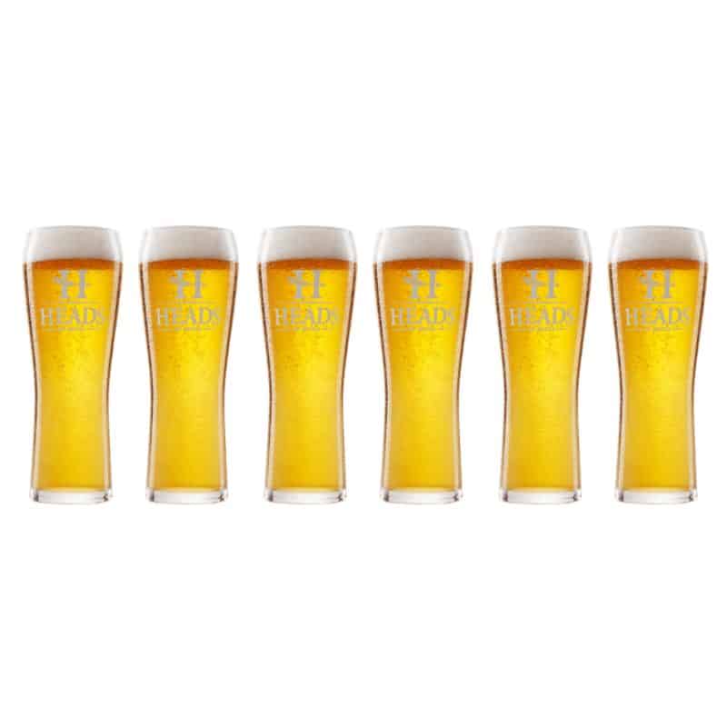 Heads of Noosa Beer Glasses 425ml - 6 image