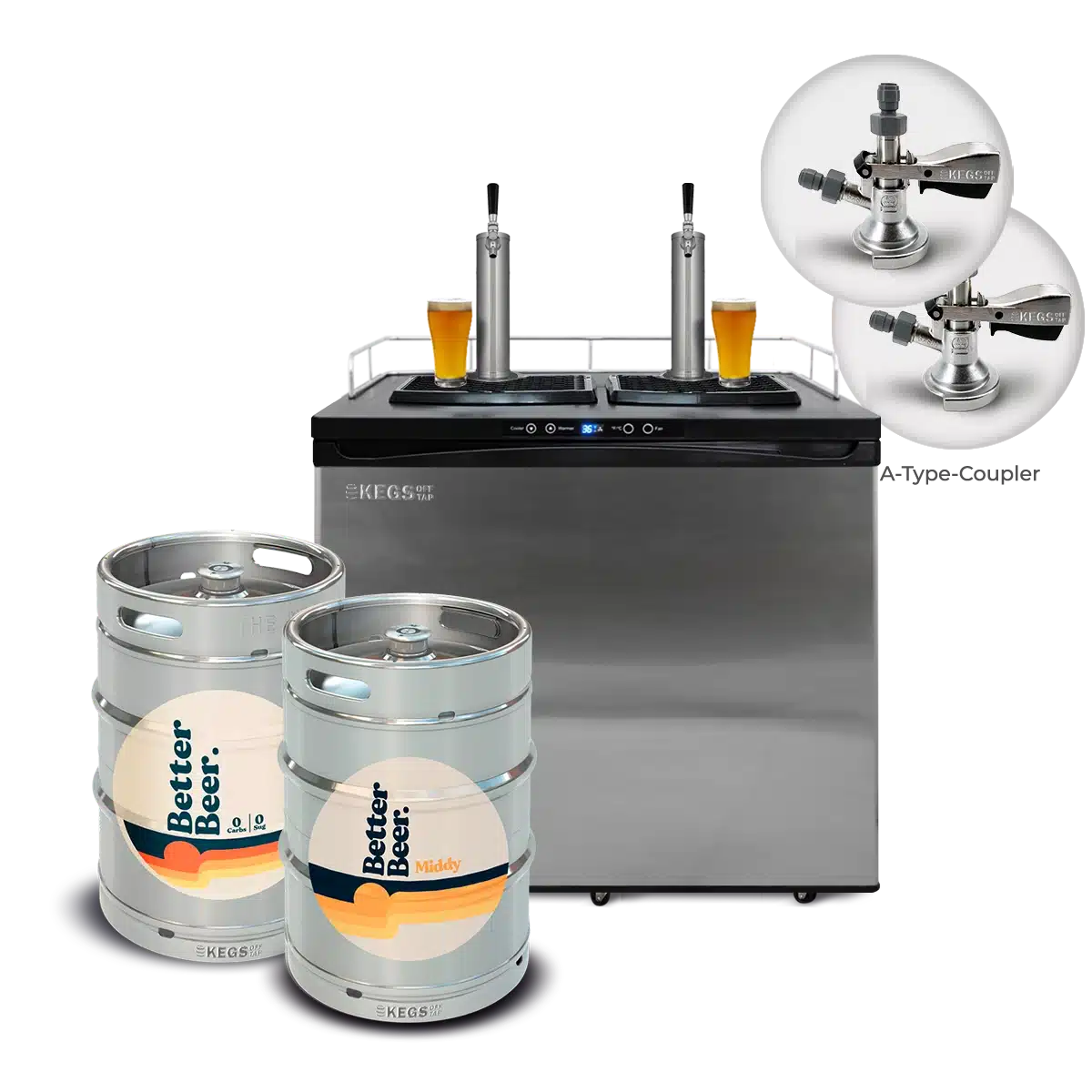 Off Tap Home Bar – Better Beer Bundle - Deluxe Bundle - Zero Carb & Middy image