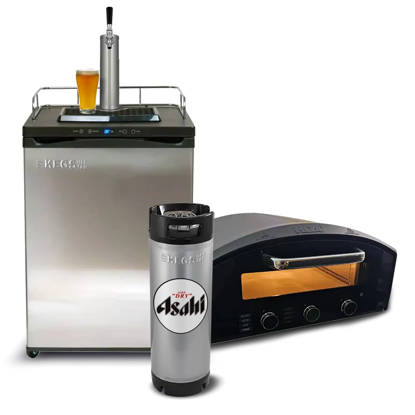 Off Tap Kegerator & Pizza Oven Bundle image 0