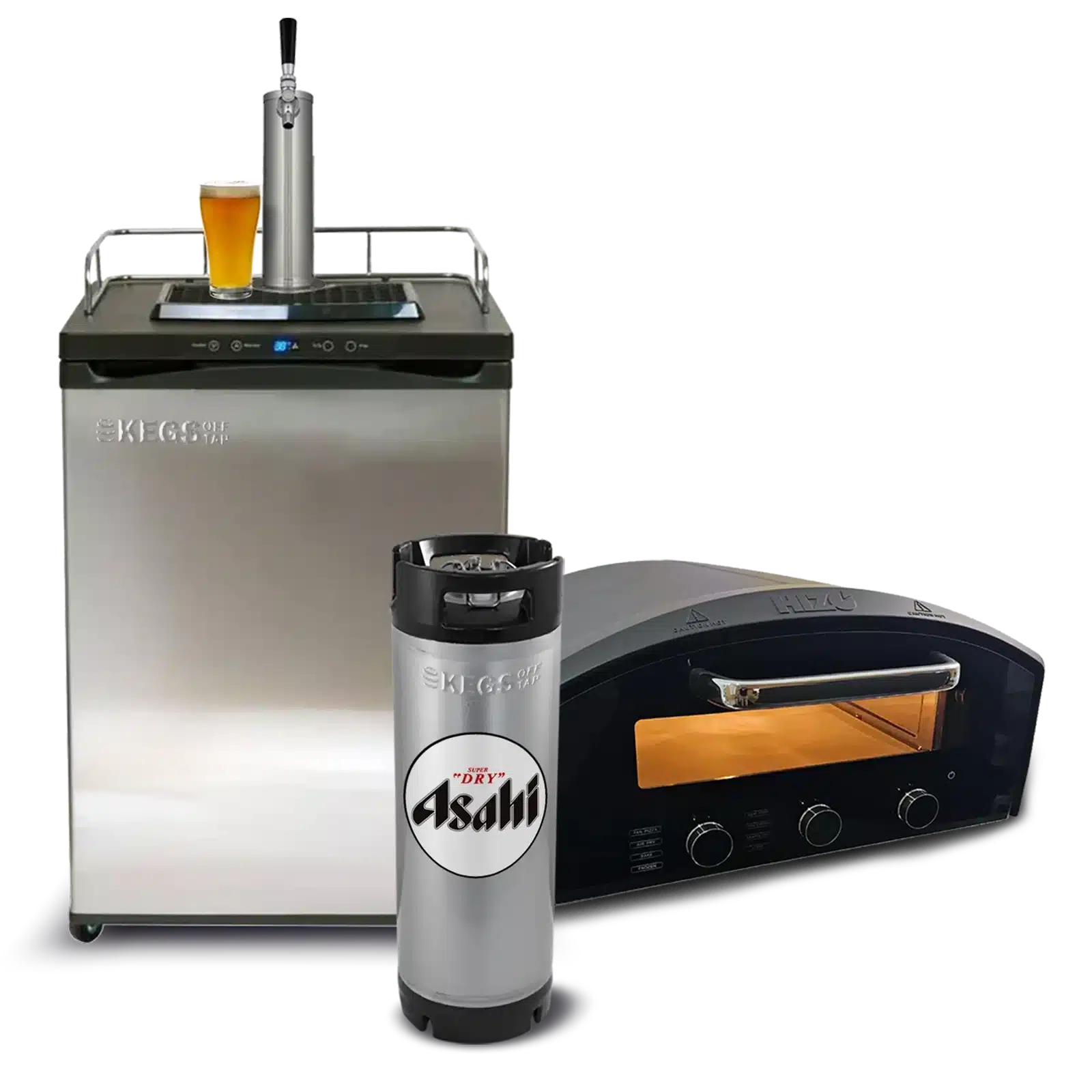 Off Tap Kegerator & Pizza Oven Bundle image 0