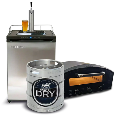 Off Tap Kegerator & Pizza Oven Bundle - Carlton Dry image